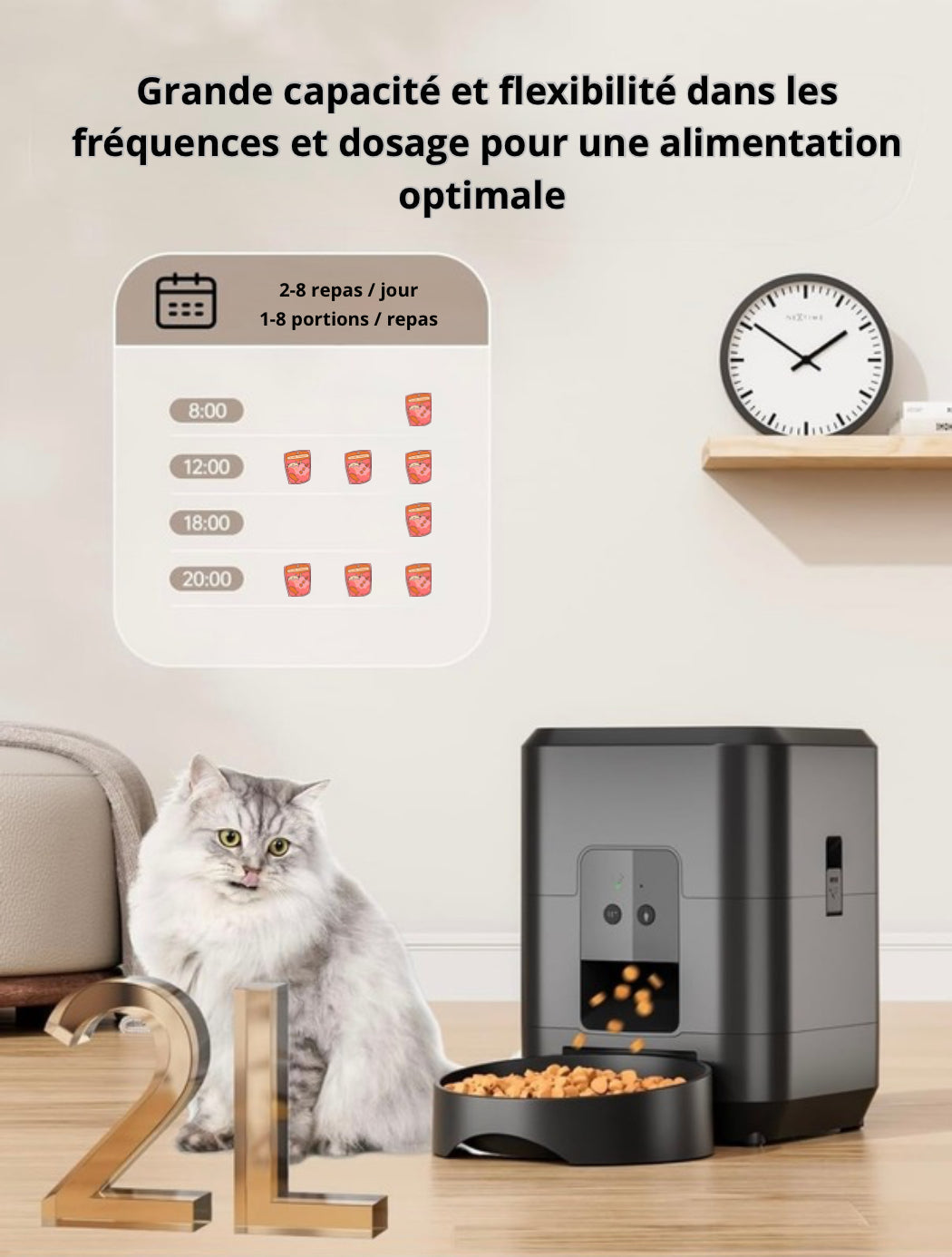 Distributeur de croquettes connecté - Animelia Animelia