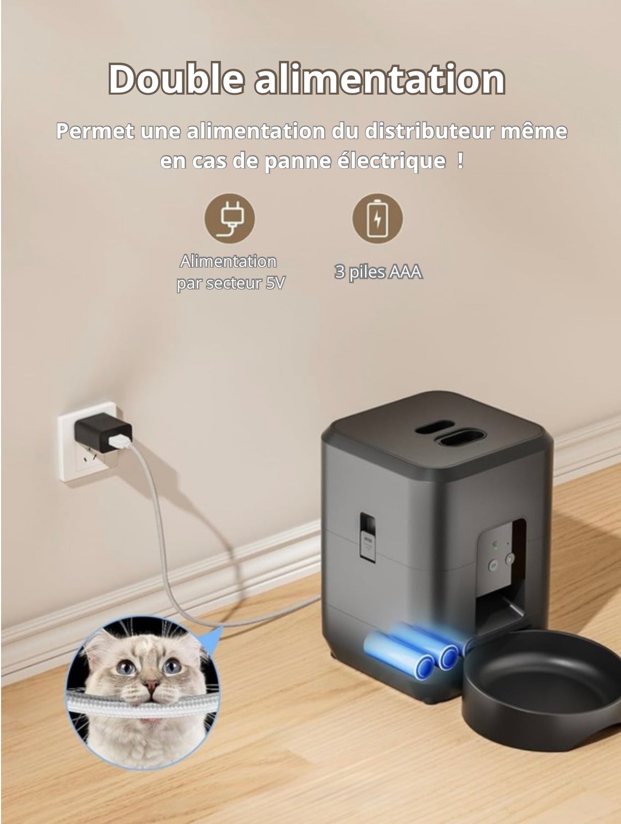 Distributeur de croquettes connecté - Animelia Animelia