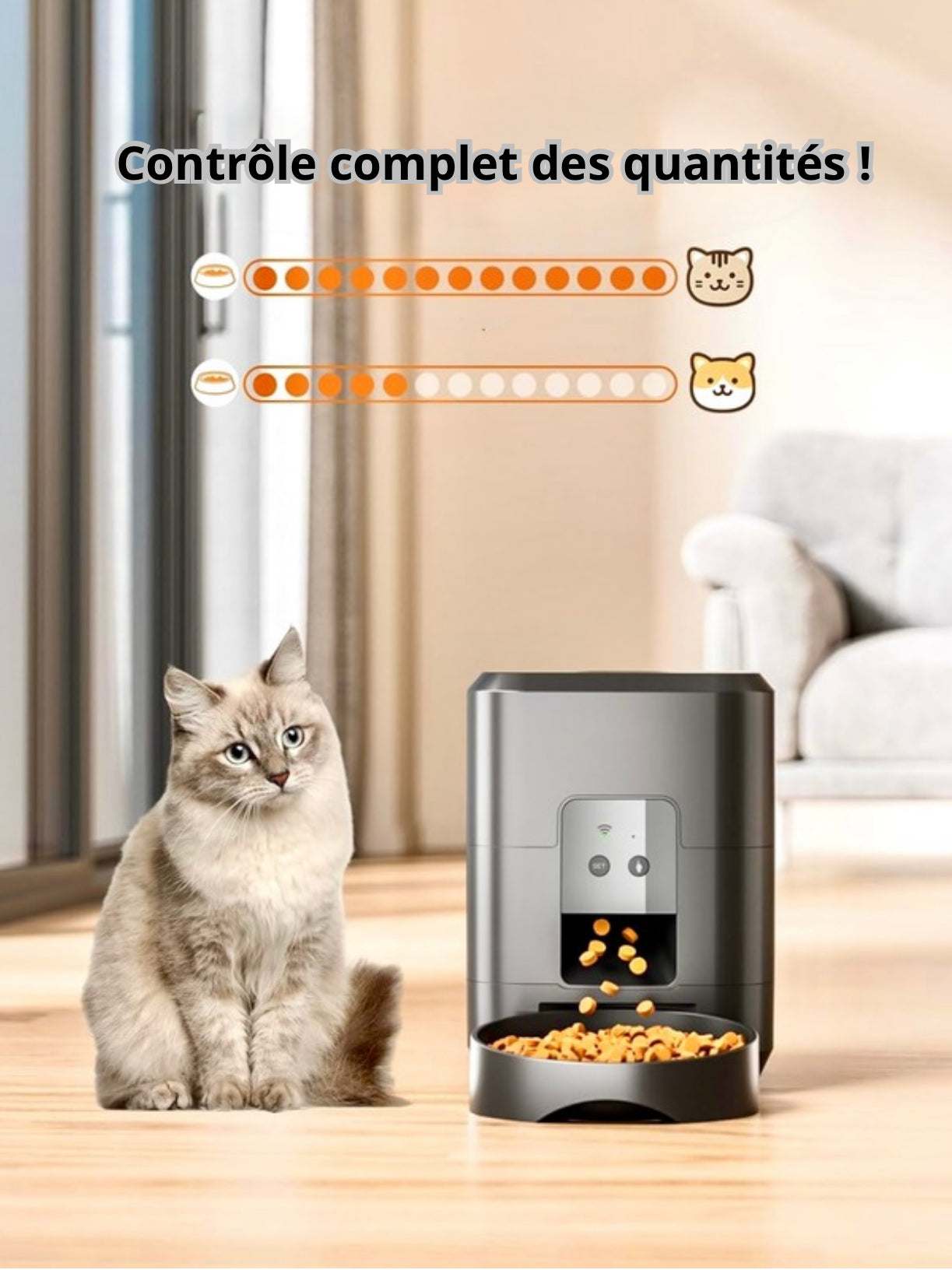 Distributeur de croquettes connecté - Animelia Animelia