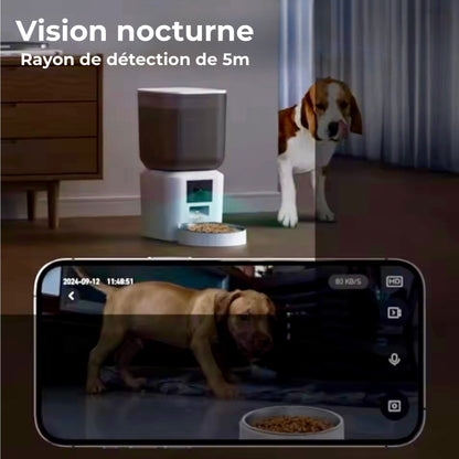 Distributeur de croquettes connecté Ultra grande capacité Animelia
